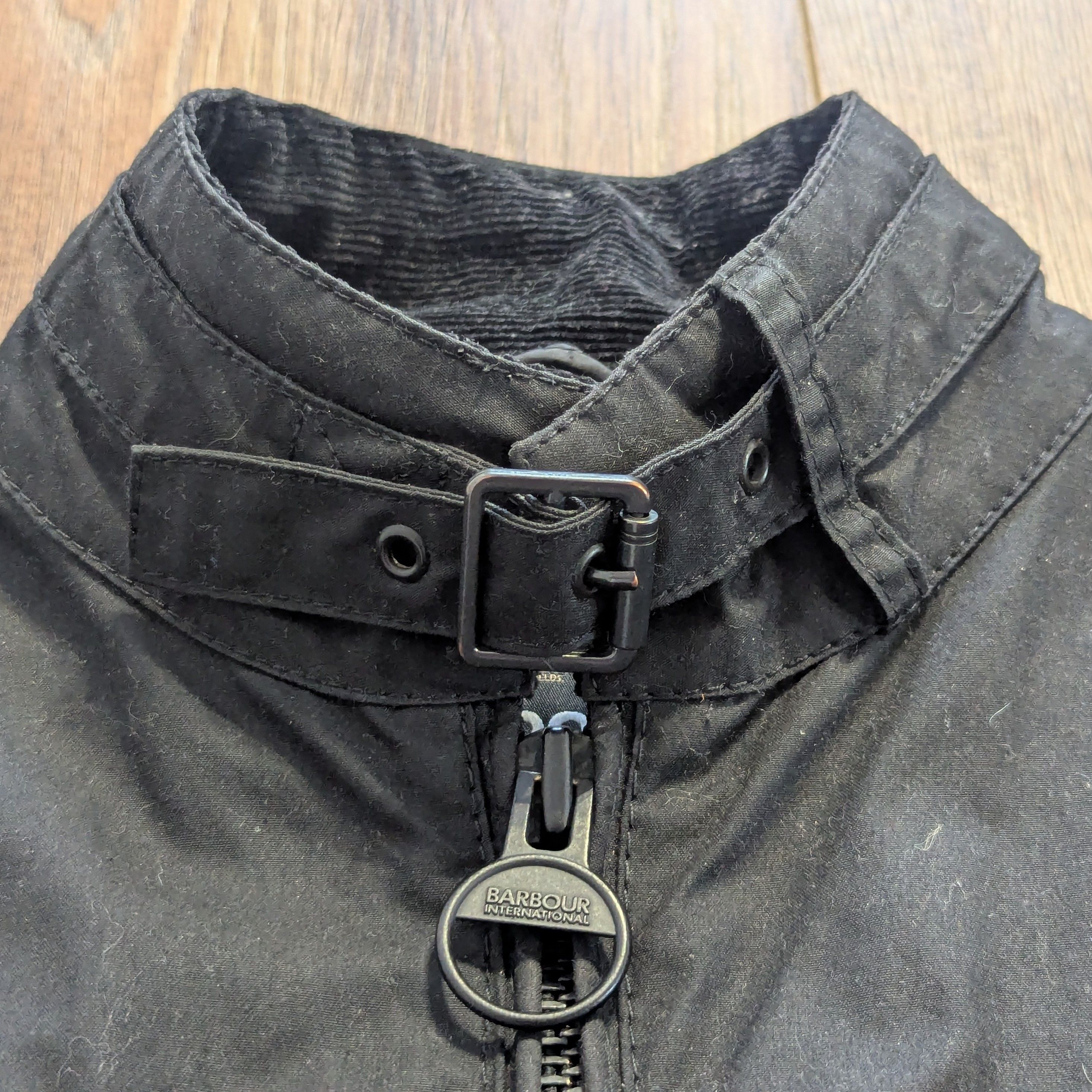 Barbour Barbour Winter Track International Wax Jacket Motorcycle Size US M / EU 48-50 / 2 - 22 Thumbnail