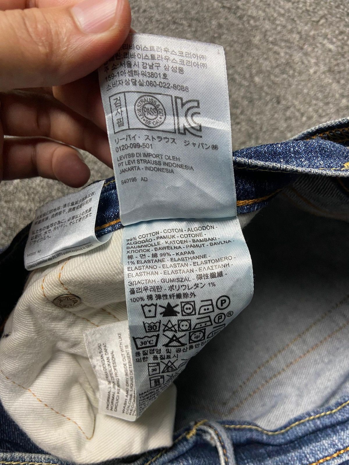 Levi's Levis Strauss Co. 510 Distressed Jeans (162) Size US 30 / EU 46 - 4 Thumbnail
