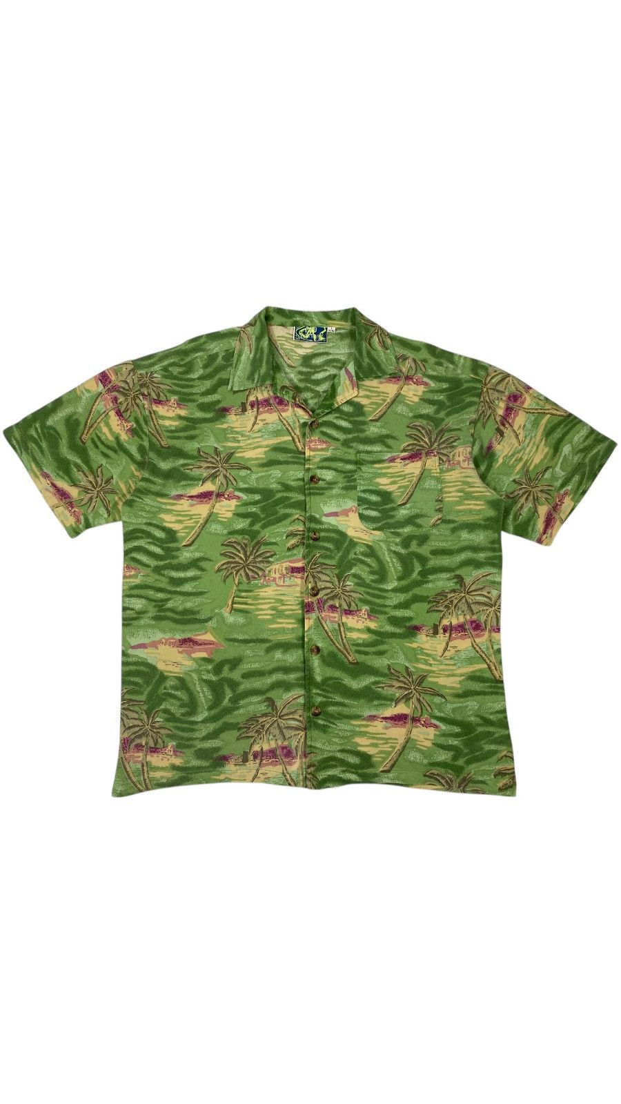 Vintage Vintage 90s Hawaiian Aloha Palms Festival Party Shirt Size US XL / EU 56 / 4 - 1 Thumbnail