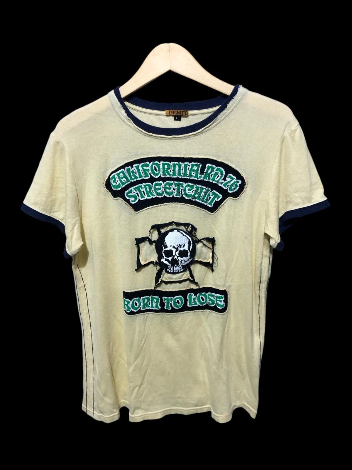 If Six Was Nine × Japanese Brand × Le Grande Bleu (L.G.B.) 🖤Japanese Brand ~ Infinity Skull Poem Like A Chrome Hearts🖤 Size US L / EU 52-54 / 3 - 1 Thumbnail