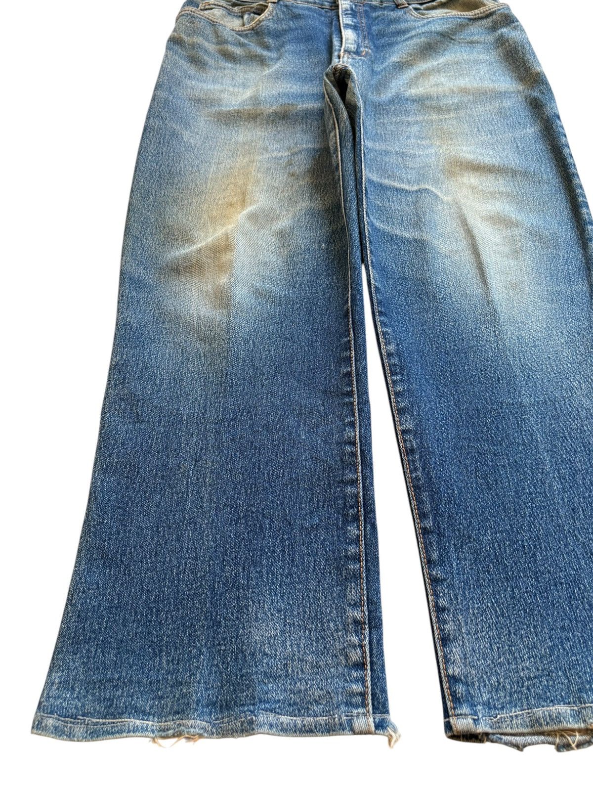 Japanese Brand SALES🔥Vintage Japanese Brand Blue Wash Loose Jeans Size US 32 / EU 48 - 6 Thumbnail