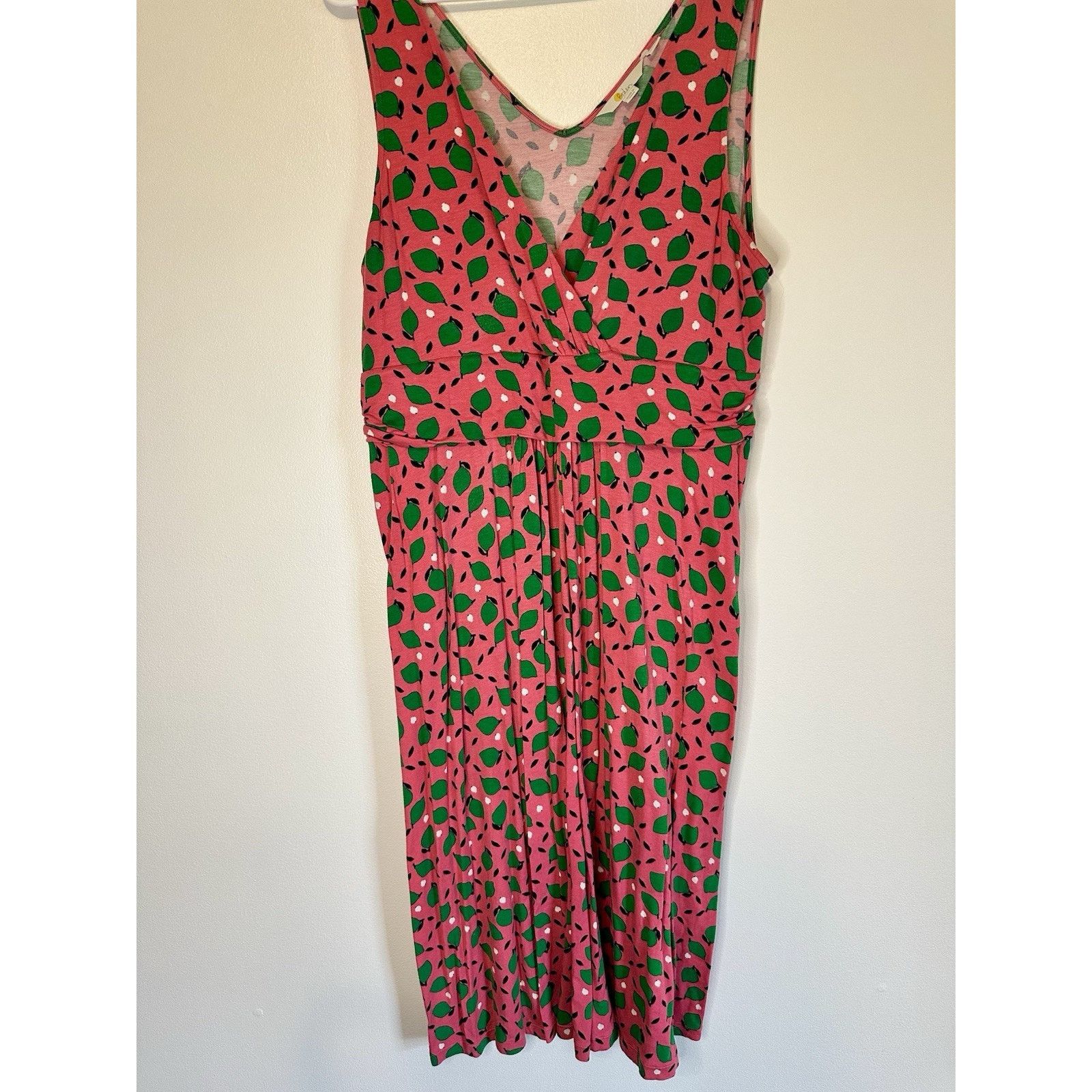 Boden Boden Effie Lime Dress Women's 20/22R Sleeveless V-Neck Size 3XL / US 20-22 - 2 Thumbnail
