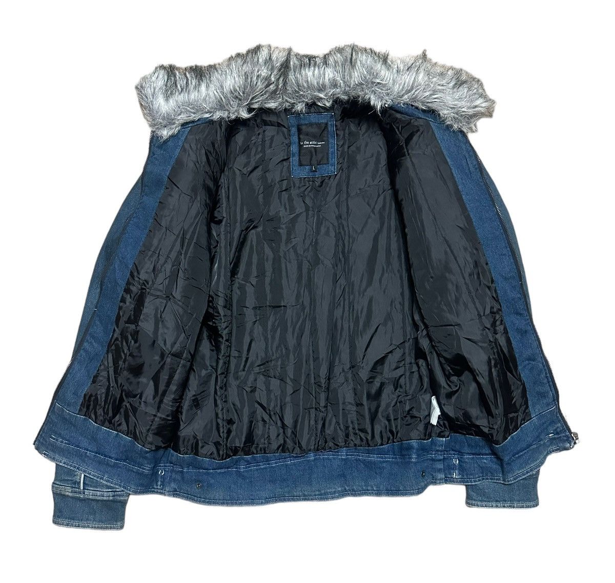 If Six Was Nine In The Attic Homme Made By Imagination Fur Denim Jacket Size US S / EU 44-46 / 1 - 6 Thumbnail
