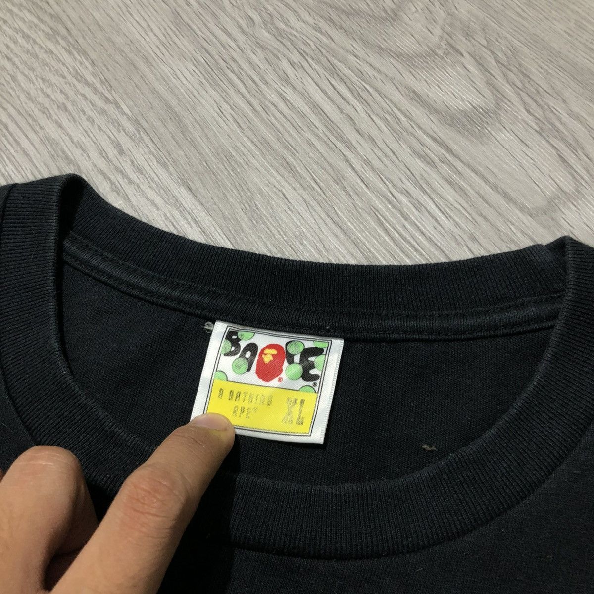 Bape Vintage Bape Blue Flame Head A Bathing Ape Big Logo T-shirt Size US XL / EU 56 / 4 - 7 Thumbnail