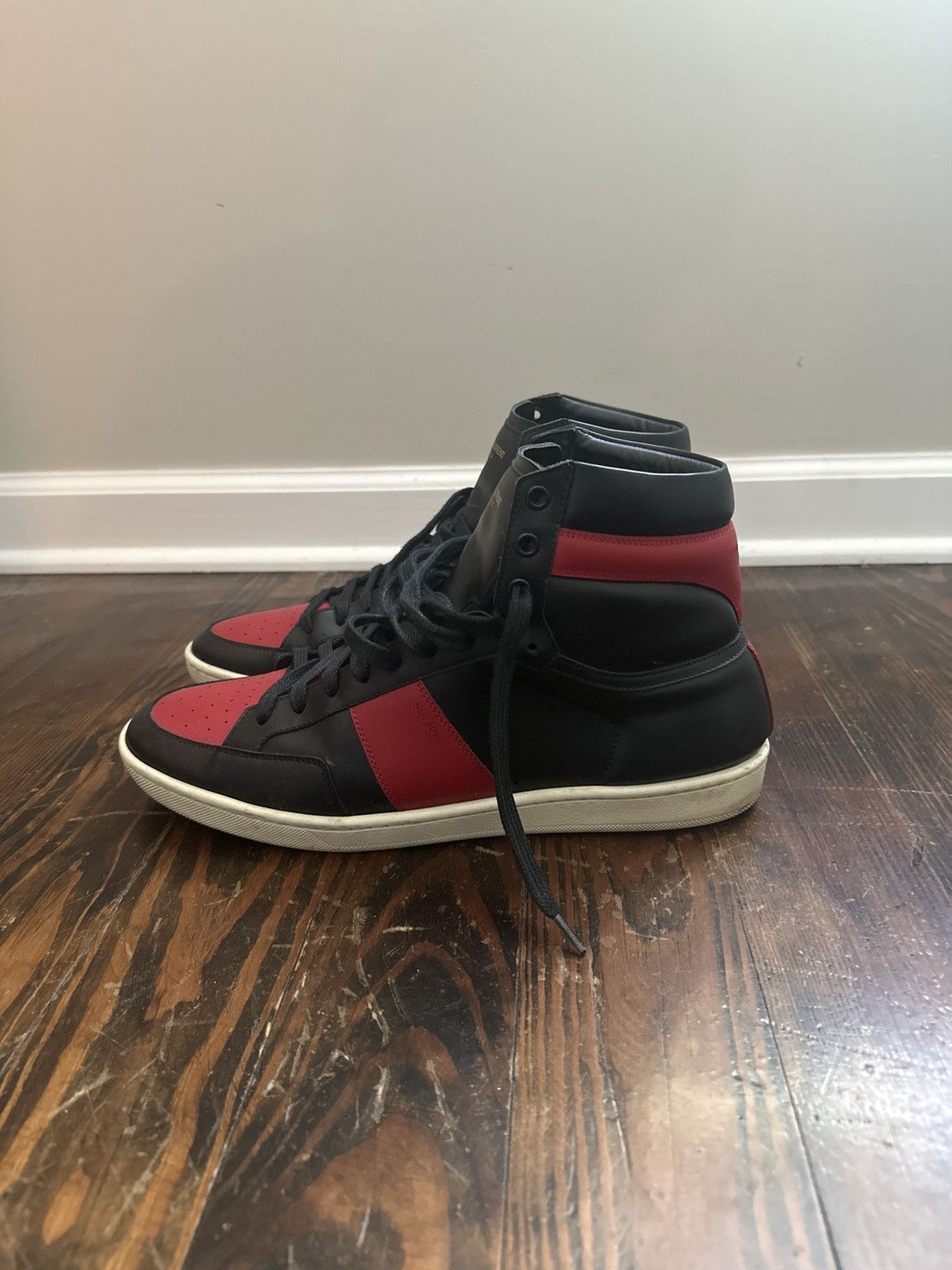 Yves Saint Laurent YSL high top Sneakers Size US 11 / EU 44 - 3 Thumbnail