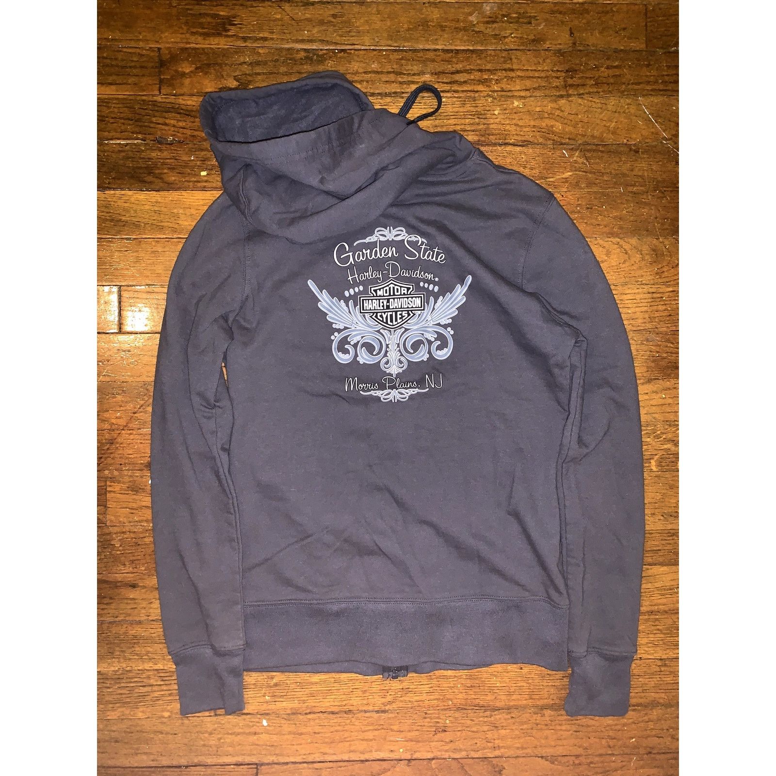 Harley Davidson Harley-Davidson Dark Grey Purple Hoodie Unisex Small Size US S / EU 44-46 / 1 - 10 Thumbnail
