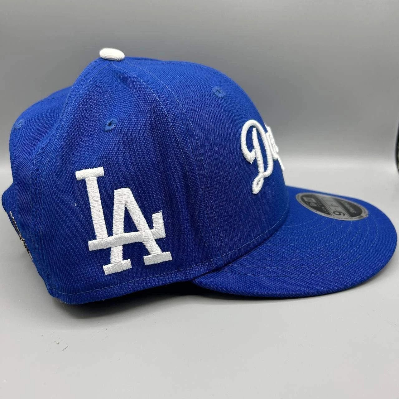 New Era Los Angeles LA Dodgers Felt Hat Men Blue Gray Snap Back Cap Size ONE SIZE - 6 Thumbnail