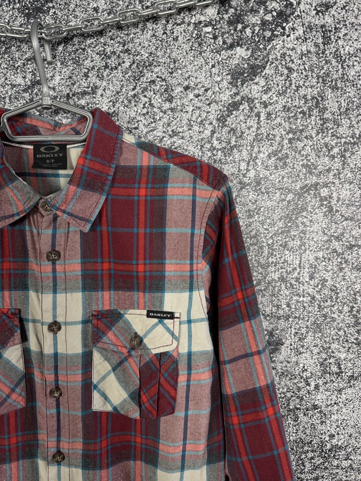 Oakley Vintage Oakley Plaid Flannel Long Sleeve Shirt Button Up S Size US S / EU 44-46 / 1 - 2 Thumbnail