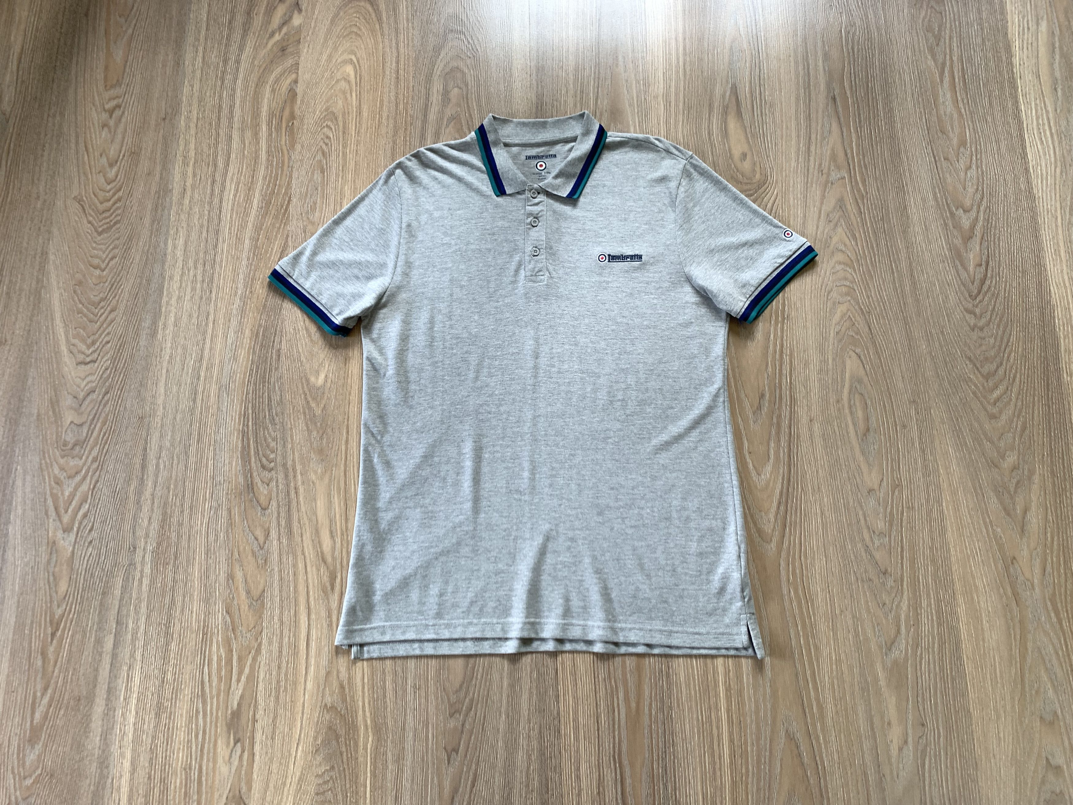 Japanese Brand × Lambretta Lambretta Cotton Grey Polo T Shirt Size US XL / EU 56 / 4 - 1 Thumbnail