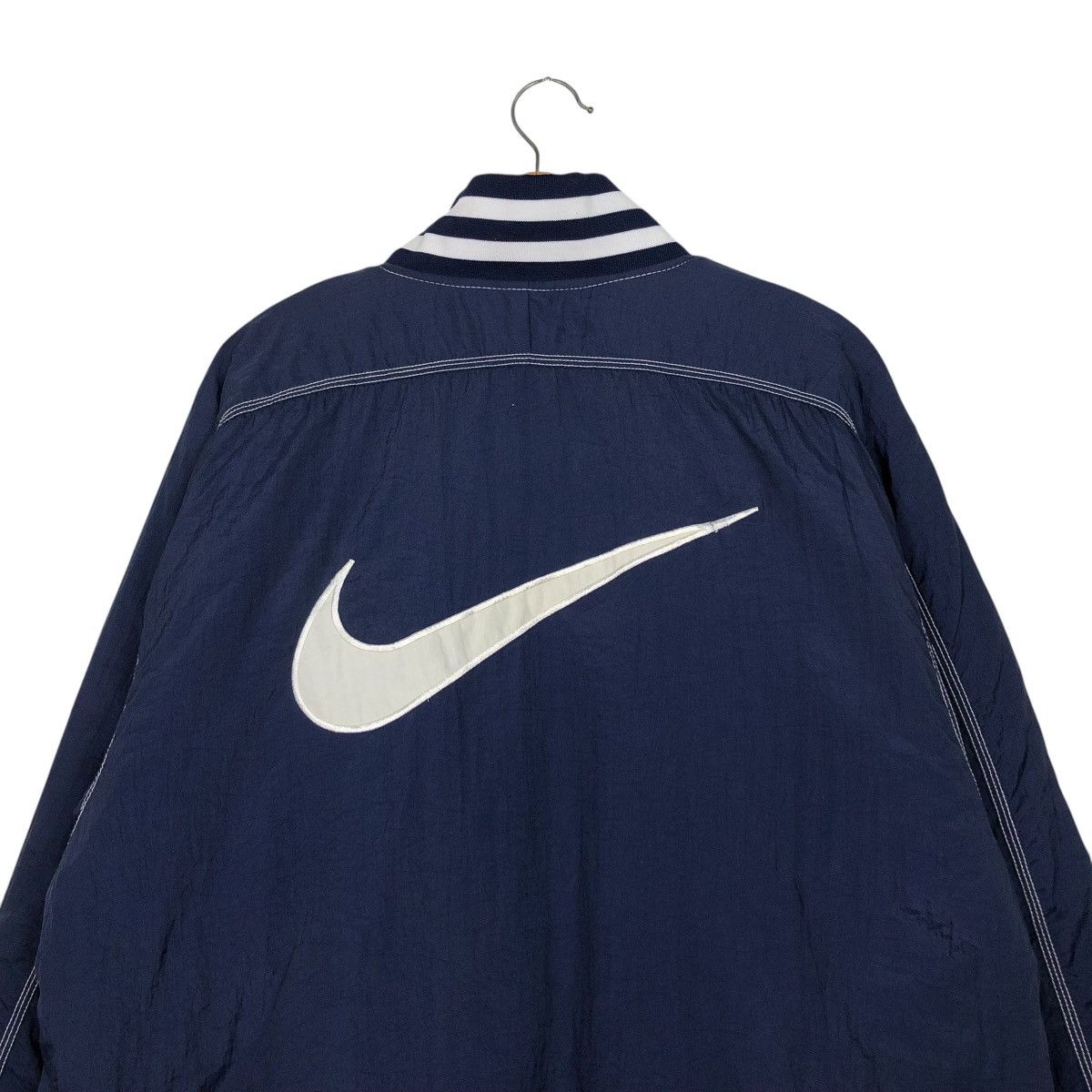 Nike 🔥VINTAGE BOMBER JACKET NIKE HALF ZIPPER BIG SWOOSH Size US M / EU 48-50 / 2 - 11 Thumbnail