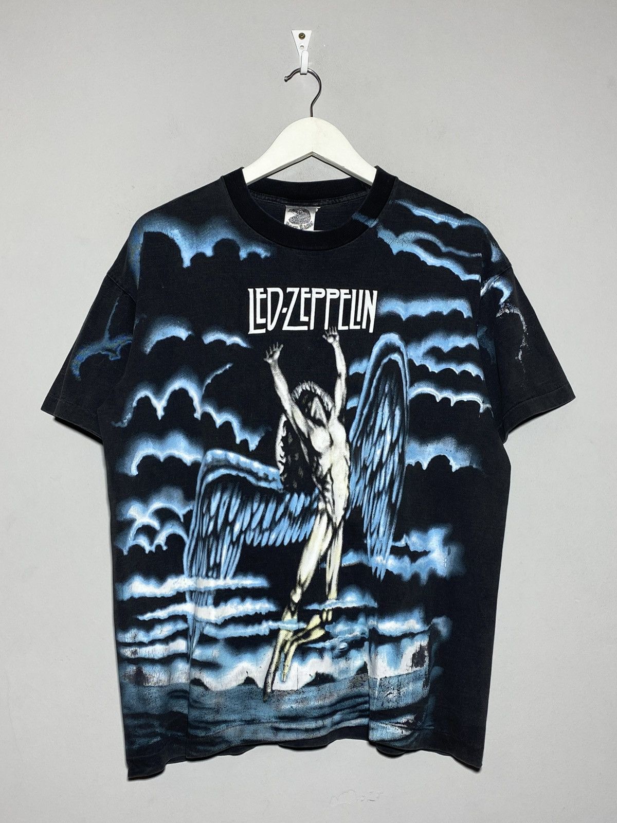 Led Zeppelin Led Zeppelin AOP All Over Print Icarus Vintage 90s T-shirt Size US M / EU 48-50 / 2 - 1 Thumbnail