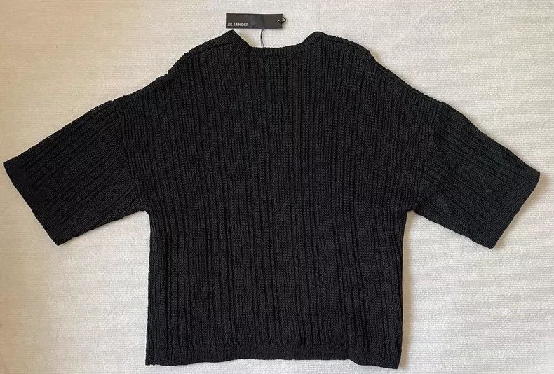 Jil Sander Jil Sander Special weave cropped sleeve with unique silhou Size L / US 10 / IT 46 - 2 Thumbnail