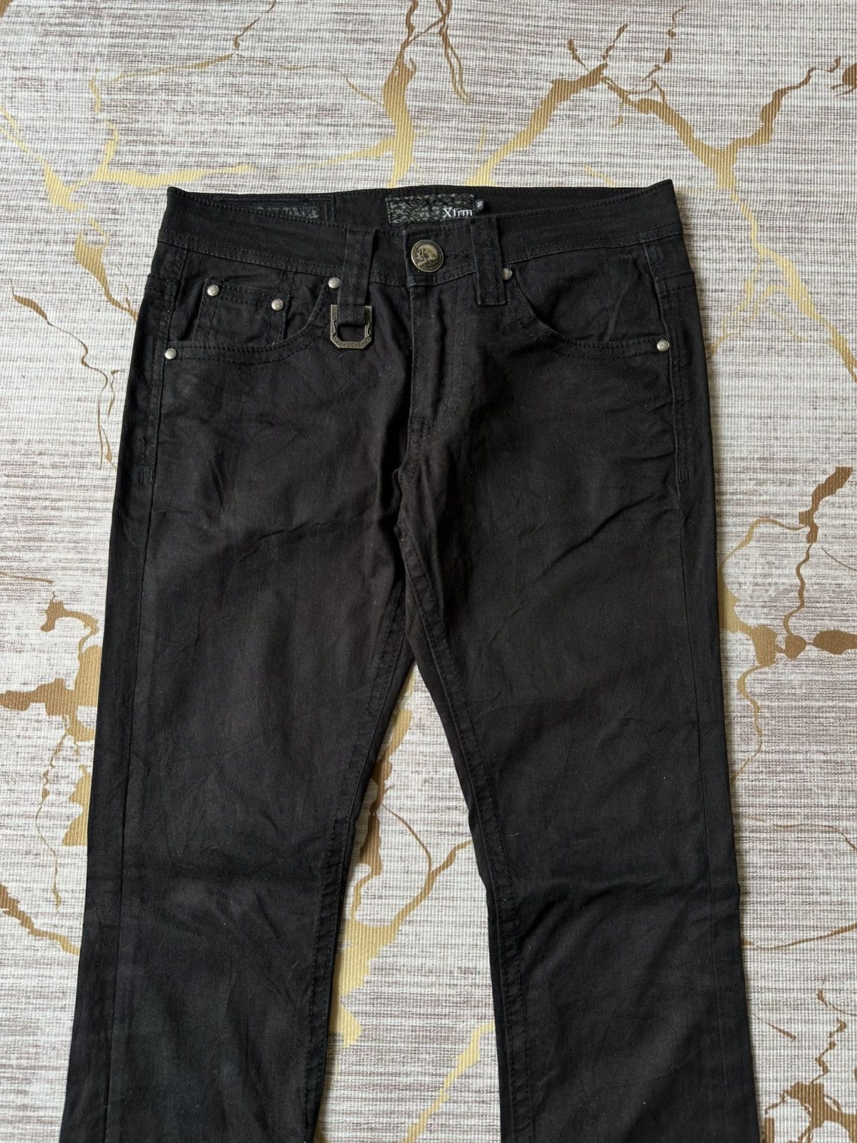 Japanese Brand XFRM Japan Black Jeans Size US 29 - 5 Thumbnail
