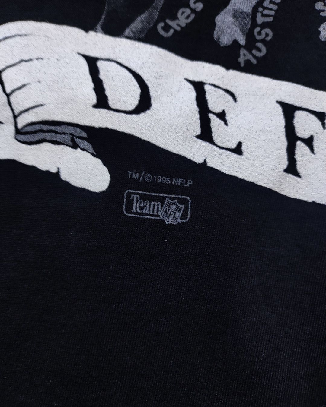 NFL × Vintage Rare 1995 NFL Oakland Riders Defense vintage tee Size US L / EU 52-54 / 3 - 4 Thumbnail