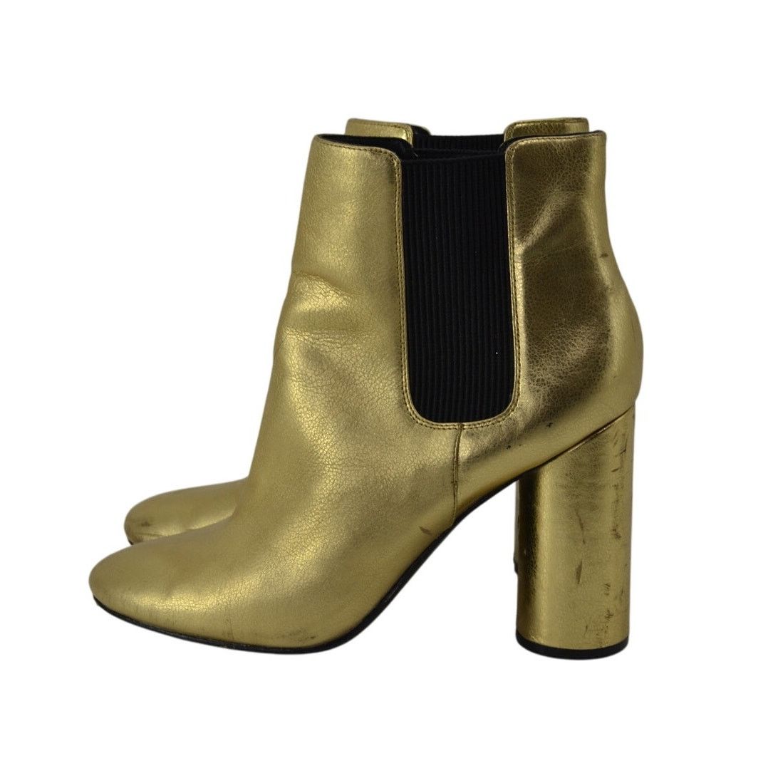 Other Marciano Pmeilana Womens Size 9 Gold Metallic Chelsea Boots Size US 9 / IT 39 - 1 Thumbnail
