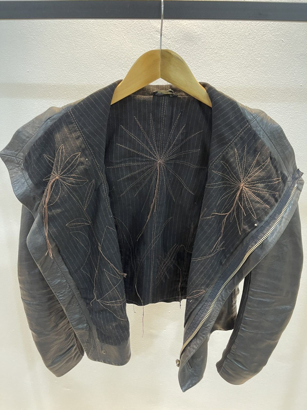 14th Addiction Blur Leather Jacket Size S / US 4 / IT 40 - 2 Thumbnail