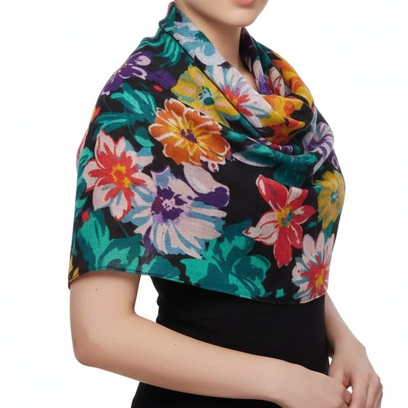 Vera Bradley Lot 3 Vera Bradley Floral Rayon Soft Fringe Scarf, 30"x 72" Size ONE SIZE - 5 Thumbnail
