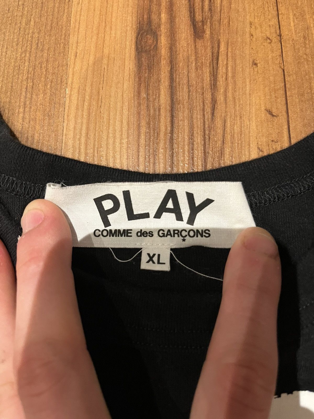 Comme des Garcons Comme des garçons PLAY HEART LOGO COTTON T SHIRT Size US L / EU 52-54 / 3 - 4 Thumbnail