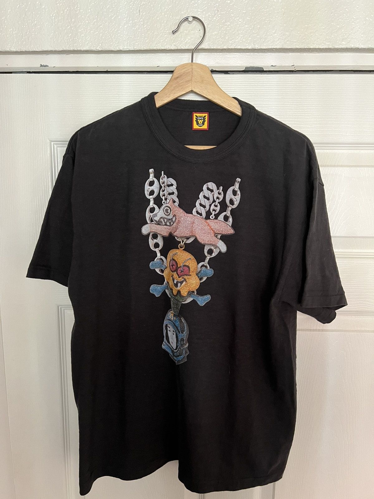 image of Billionaire Boys Club x Human Made Bbc Complex Con Exclusive Chains T Shirt Nigo in Black (Size XL)