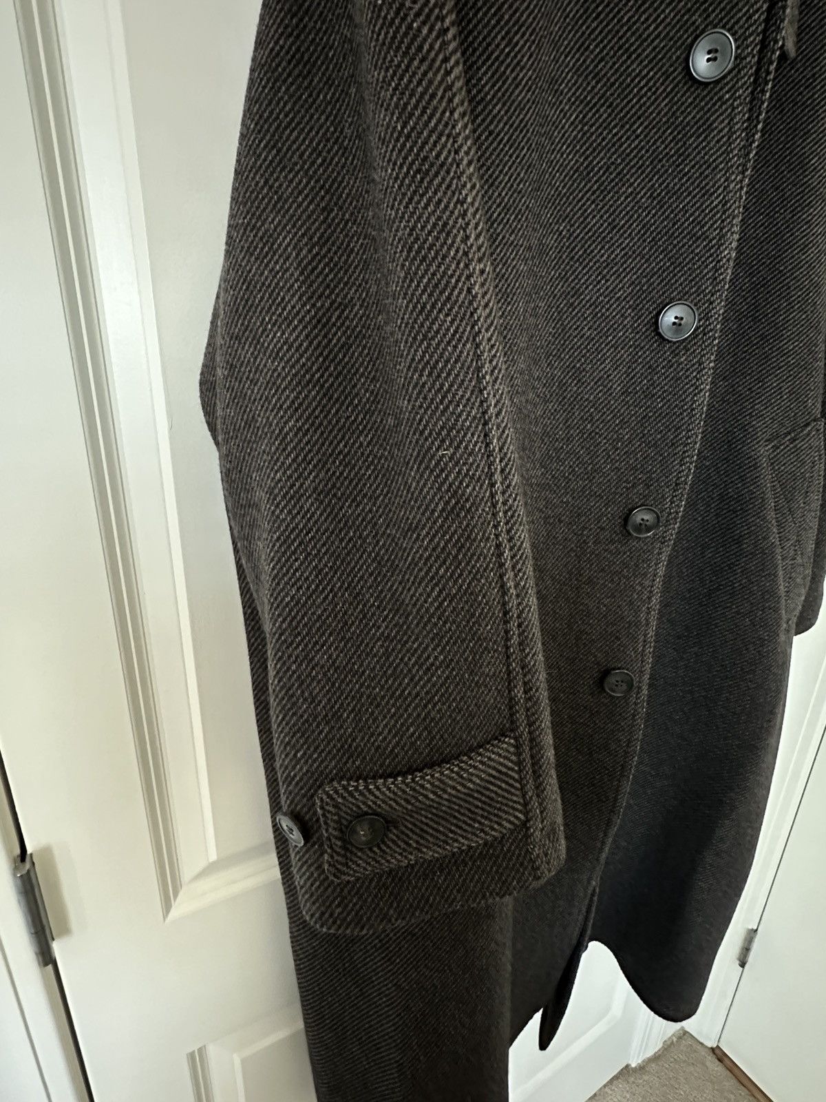 Mfpen Mfpen INSTALLATION COAT - BROWN HERRINGBONE RECYCLED WOOL Size US L / EU 52-54 / 3 - 5 Thumbnail