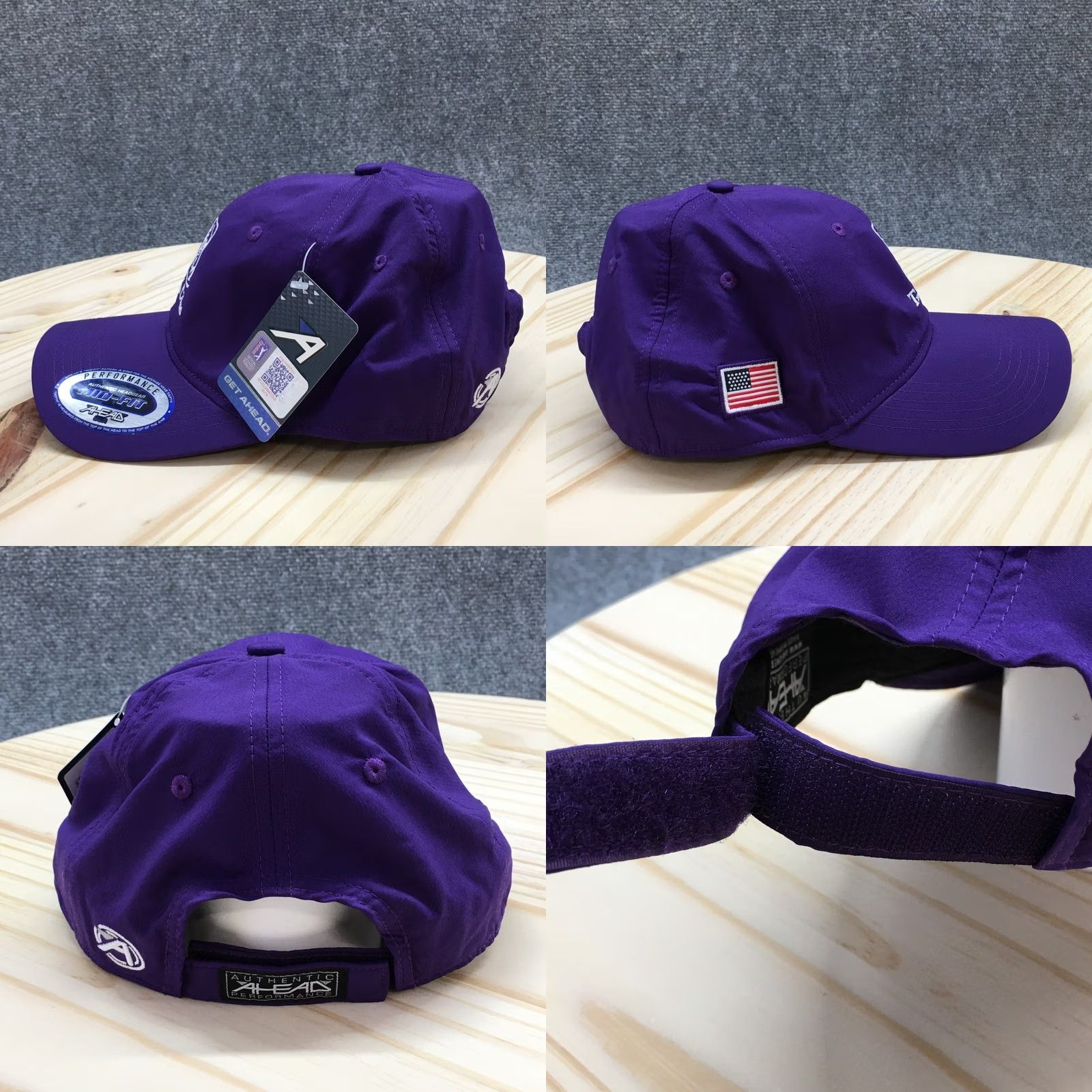 Vintage AHead TPC Twin Cities Baseball Cap Unisex Purple OS Mid Fit Embroidered Logo Size ONE SIZE - 8 Thumbnail