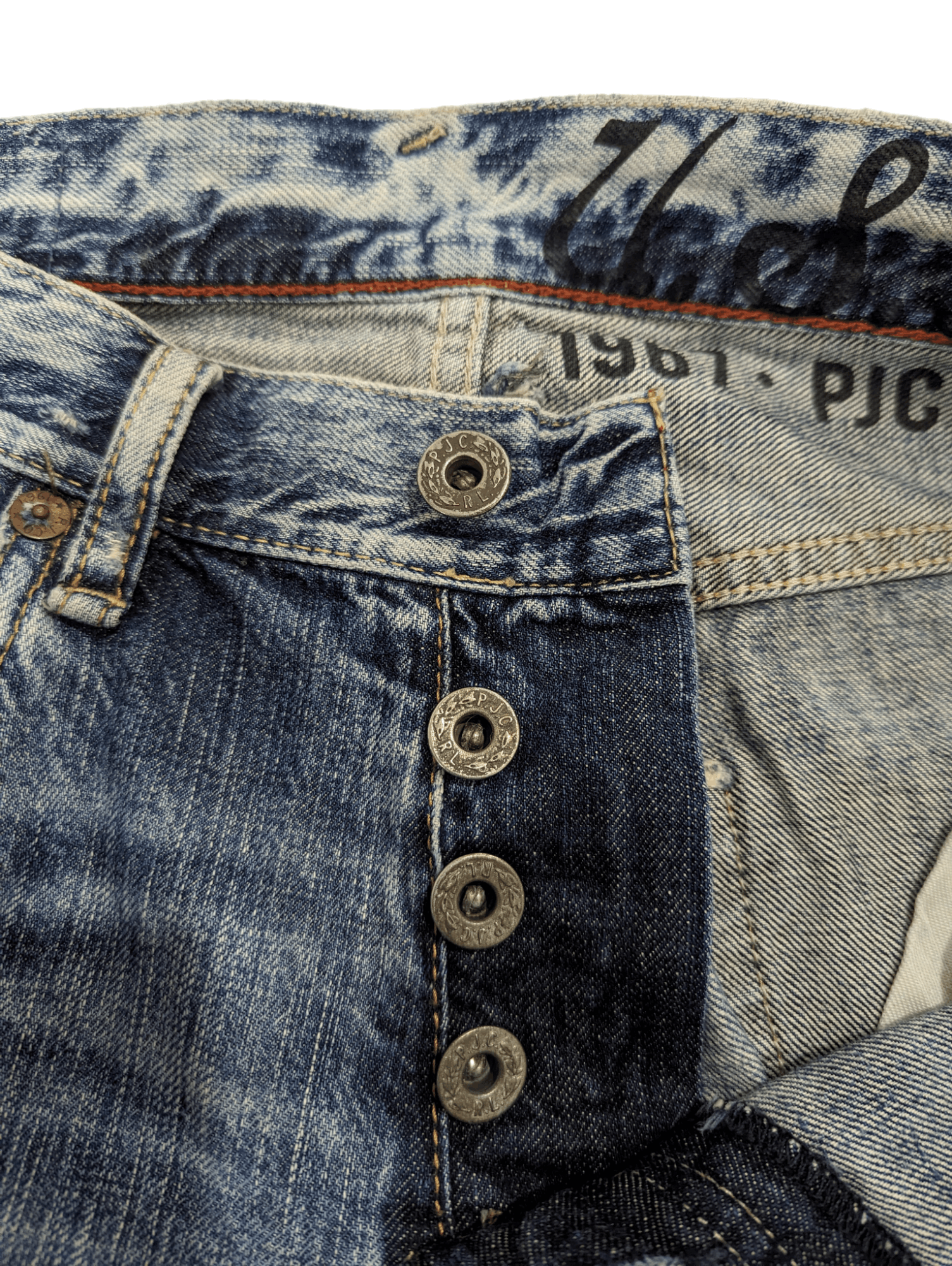 Polo Ralph Lauren THRASHED RALPH LAUREN DISTRESSED DENIM JEANS Size US 29 - 7 Thumbnail