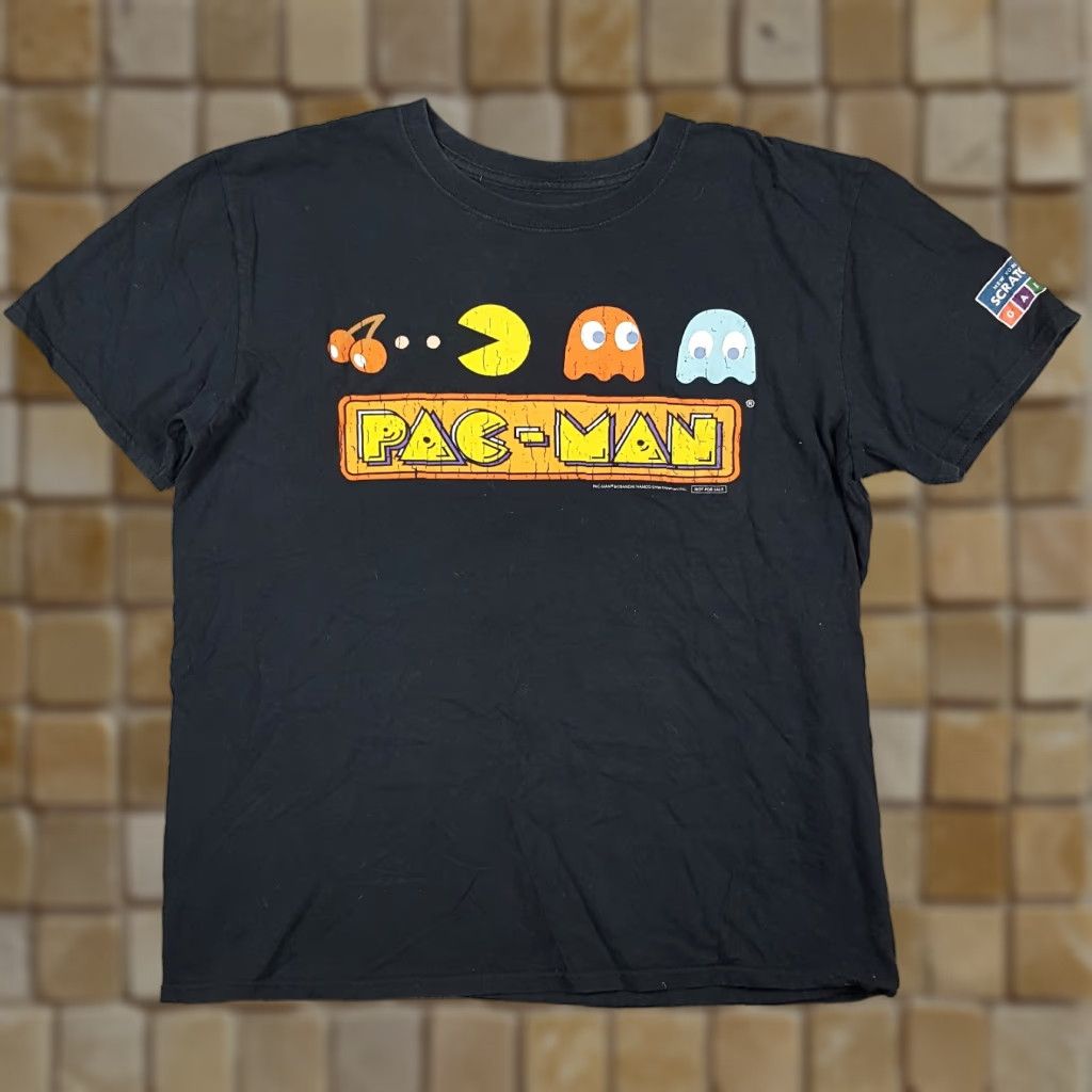 Etro VINTAGE Bandai Pac-Man 90s Video Game T-Shirt Men’s Large Black Retro Size US L / EU 52-54 / 3 - 1 Thumbnail