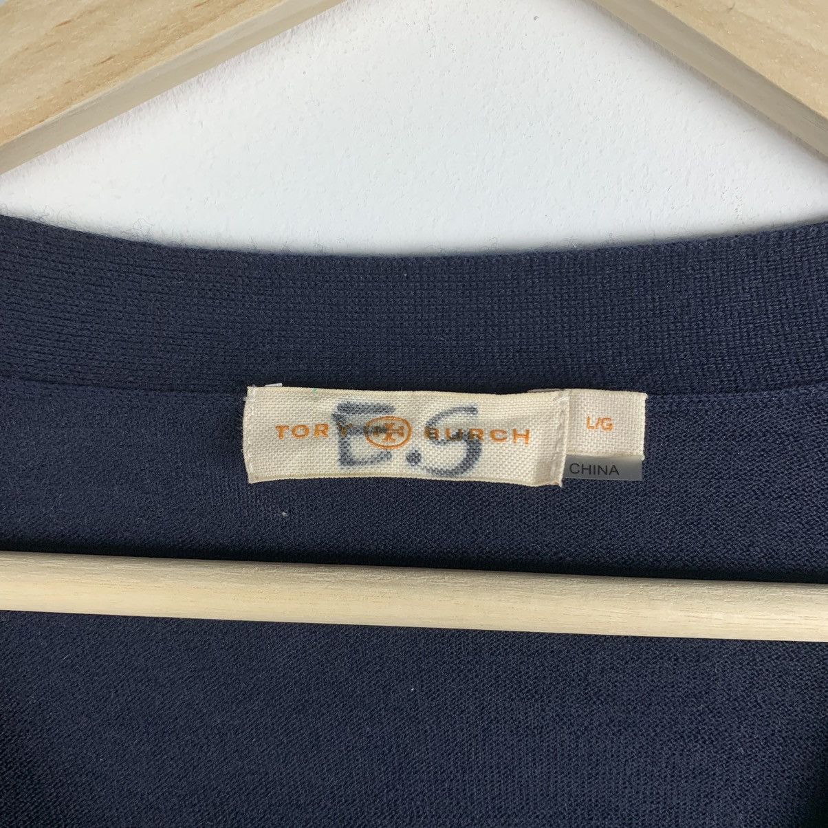 Tory Burch Tory Burch Merino Wool Cardigan Buttons Up V-Neck Size L Size L / US 10 / IT 46 - 7 Thumbnail
