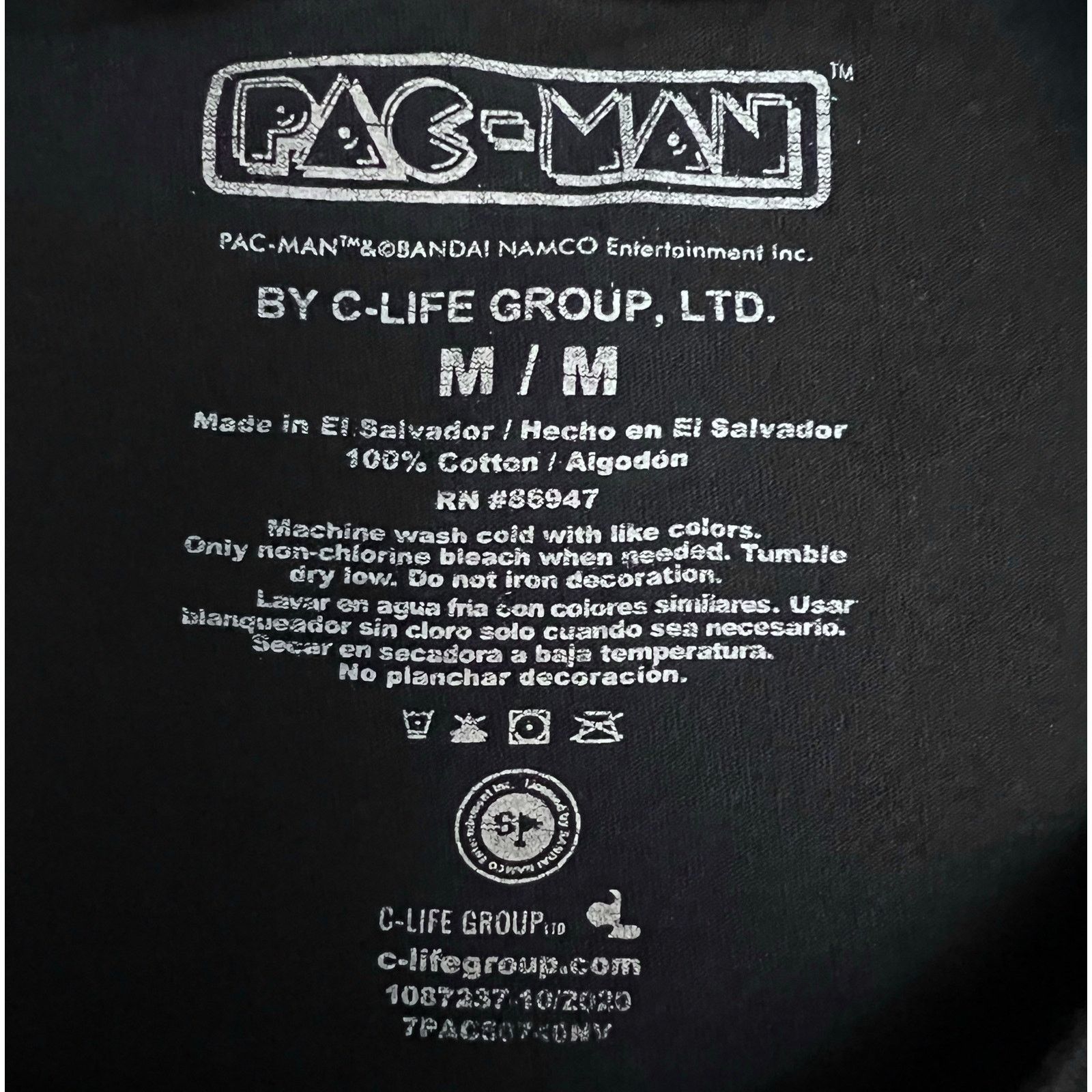 Other Pac-Man Shirt Black Long Sleeve Graphic Bandai Namco Medium Size US M / EU 48-50 / 2 - 6 Thumbnail