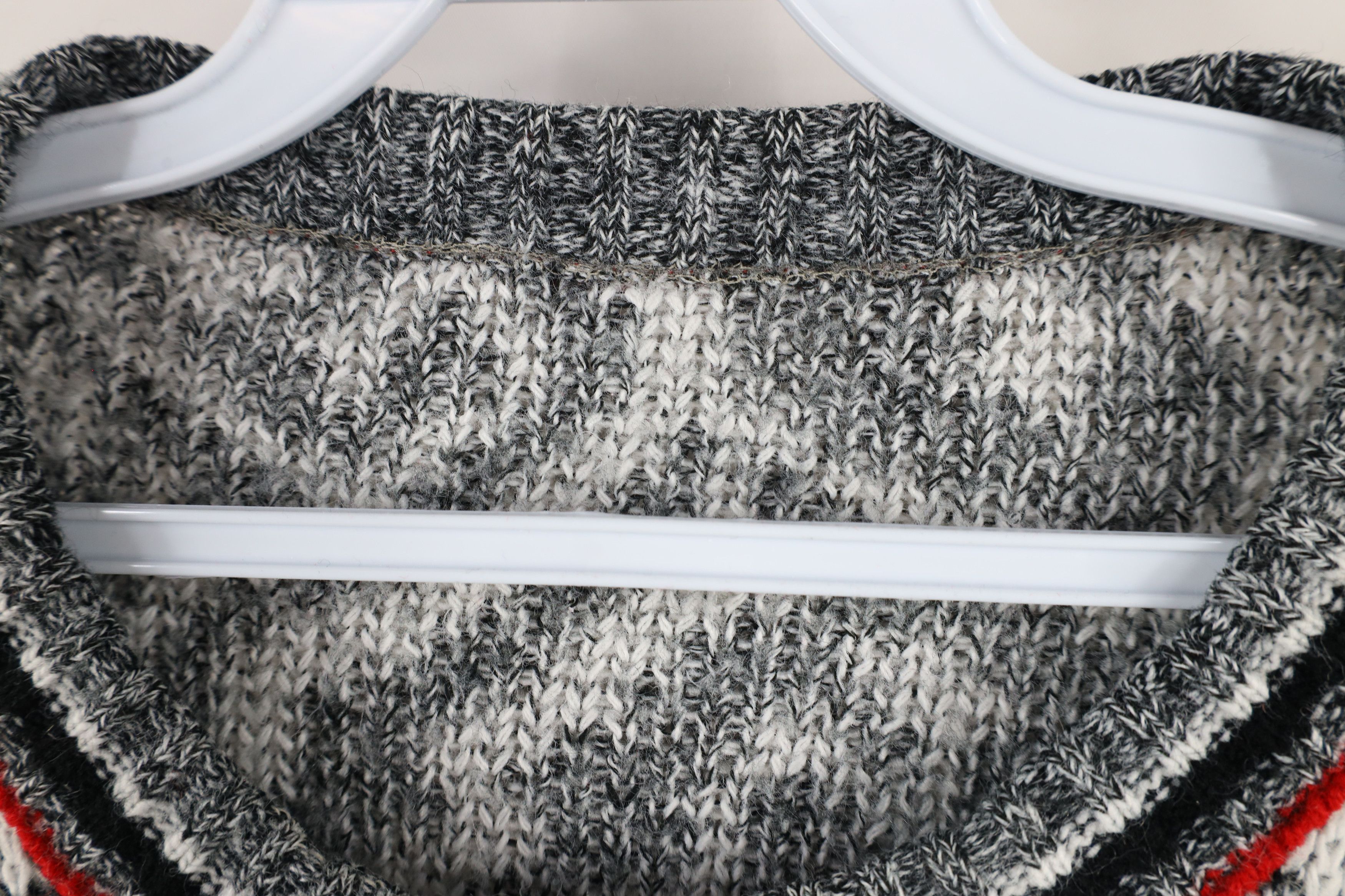 Vintage Vintage 90s Streetwear Geometric Boxy Fit Knit Dad Sweater Size US XXL / EU 58 / 5 - 4 Thumbnail
