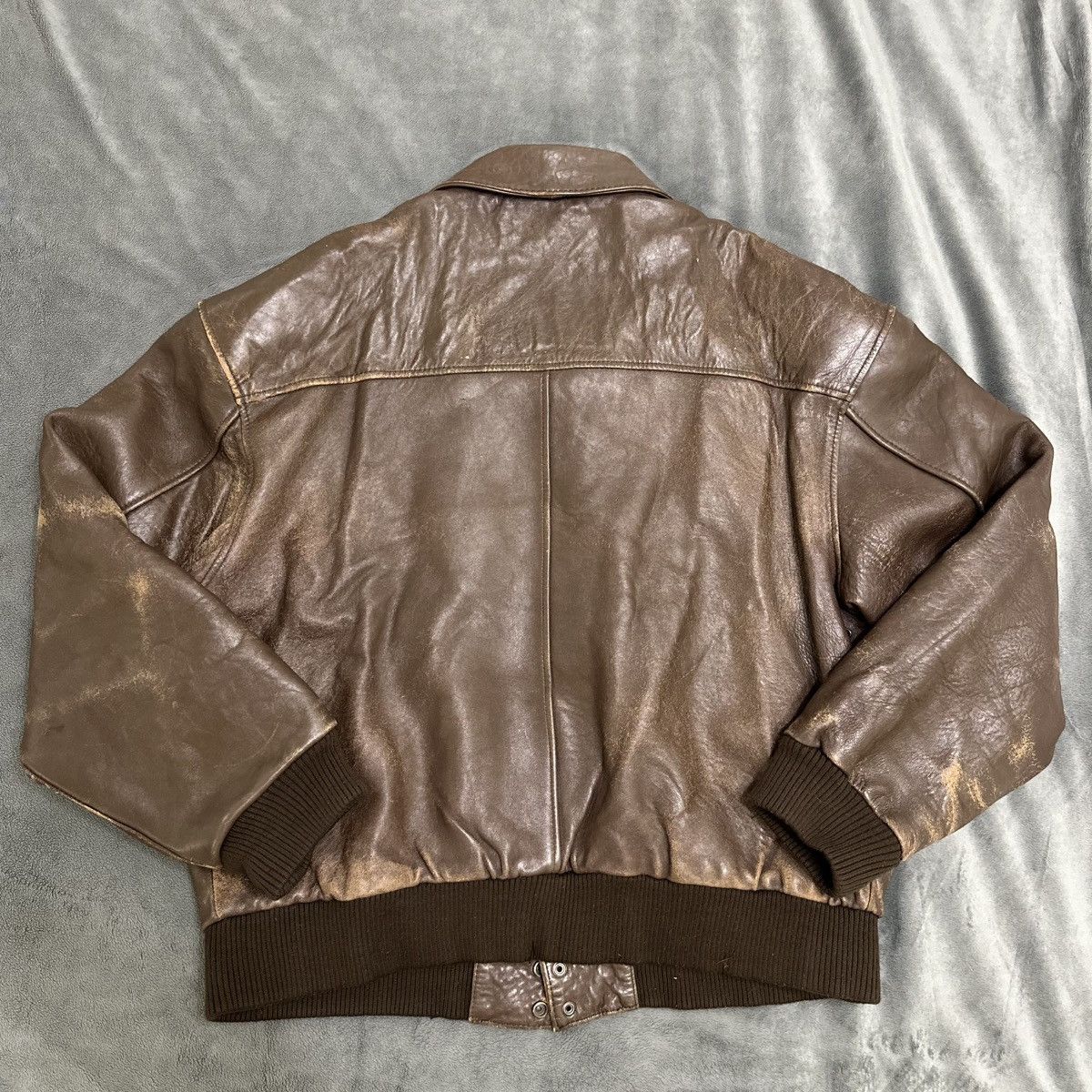 Adventure Bound ADVENTURE BOUND Mens Wilsons Leather Bomber Jacket Size US XL / EU 56 / 4 - 3 Thumbnail
