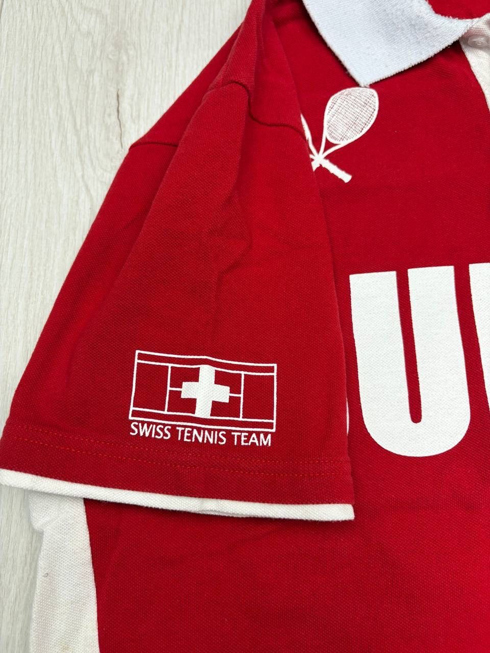 Vintage Polo suisse tennis no #26 SUI RED Size US XXL / EU 58 / 5 - 5 Thumbnail