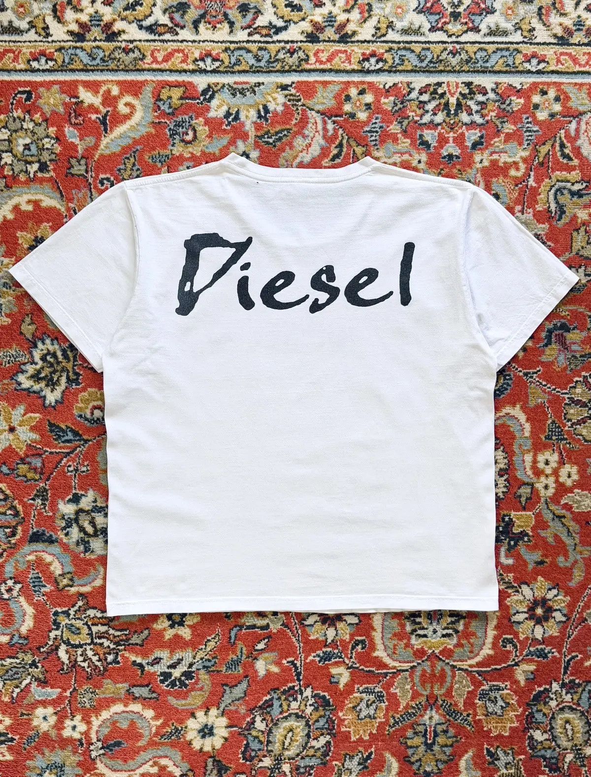 Diesel Vintage Diesel Big Logo Boxy Fit Print Tee T-Shirt Size US L / EU 52-54 / 3 - 11 Thumbnail