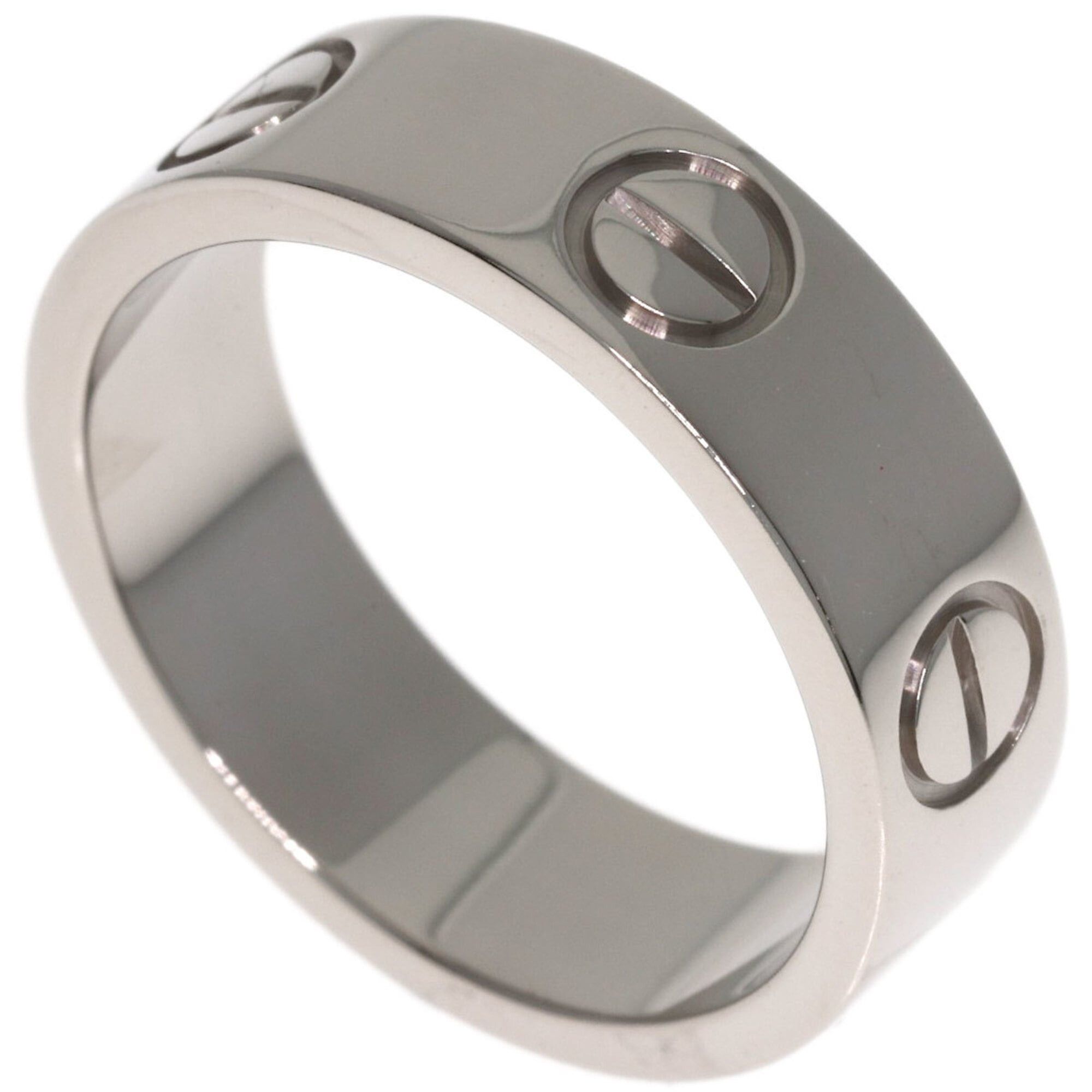Cartier Cartier Love Ring #51, 18K White Gold, Women's Ring, CARTIER Size ONE SIZE - 1 Thumbnail