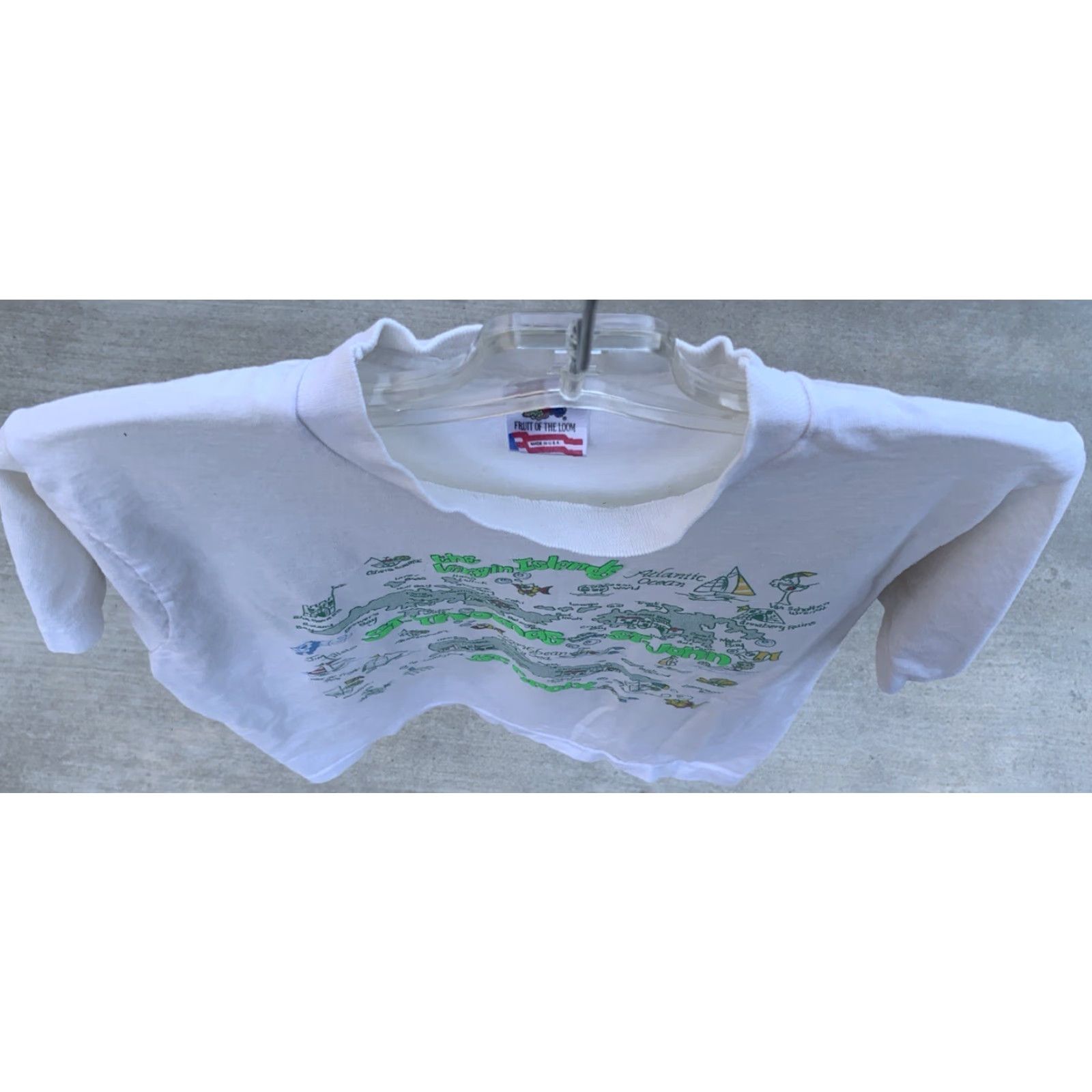 Fruit Of The Loom VINTAGE The Virgin Islands St Thomas St Croix T Shirt Single Stitch Size Medium Size US M / EU 48-50 / 2 - 7 Thumbnail