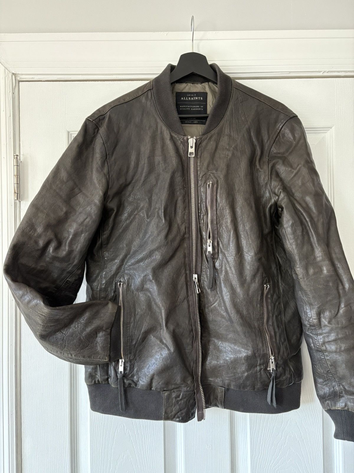 Allsaints Allsaints Momoto leather bomber Size US L / EU 52-54 / 3 - 5 Thumbnail