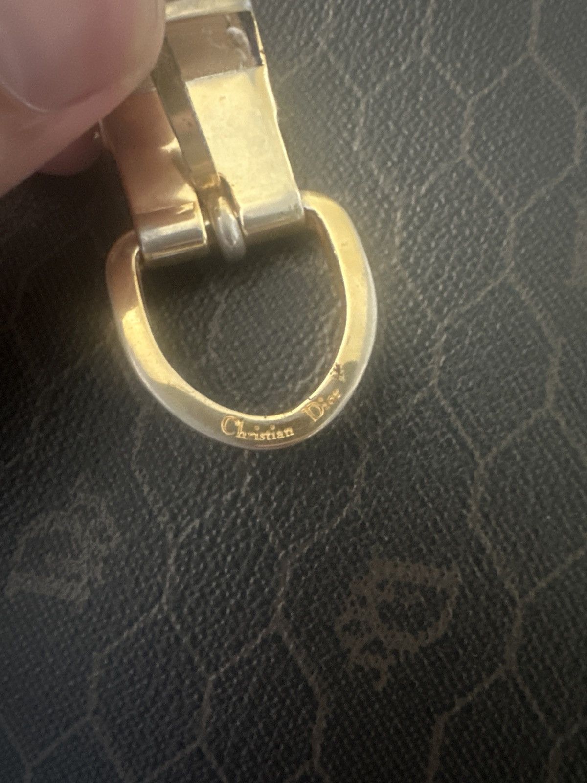 Christian Dior Monsieur Black Dior Honeycomb Coated Canvas Crossbody 1970’s Vintage Size ONE SIZE - 10 Thumbnail