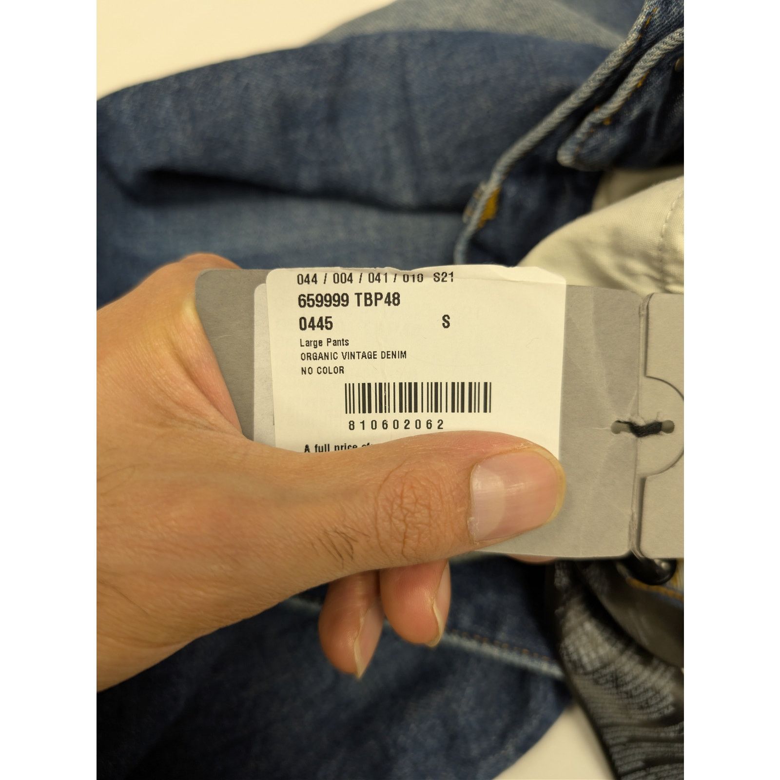 Balenciaga o1rshd1 Organic Vintage Denim Large Pants in Blue Size US 30 / EU 46 - 24 Thumbnail