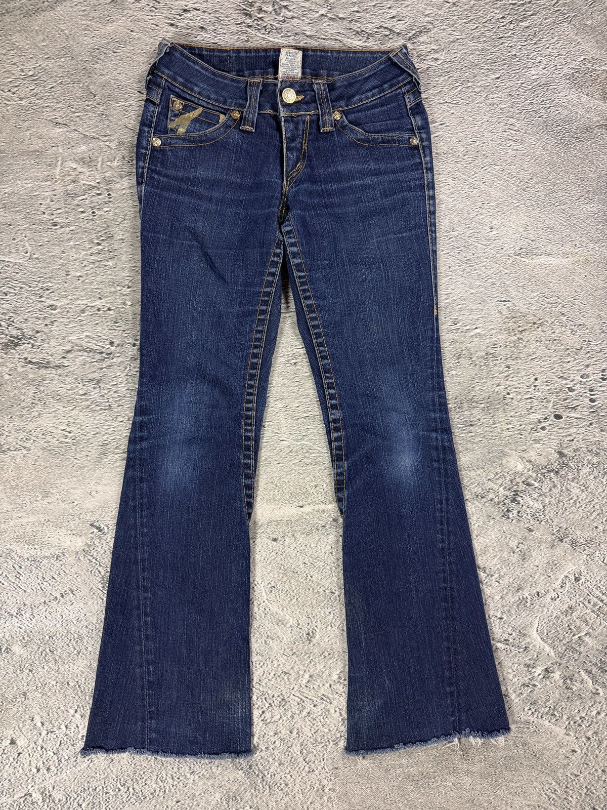 True Religion True Religion jeans flared blue Gold painted Size 26" / US 2 / IT 38 - 6 Thumbnail