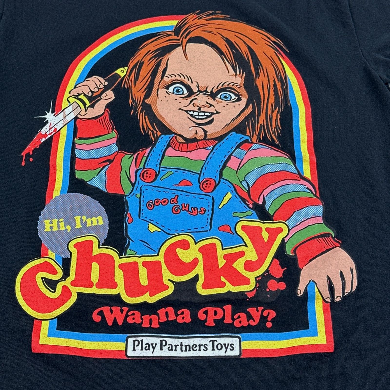 Movie Retro Chucky Childs Play Shirt Black 80s Horror Movie Toy | Grailed