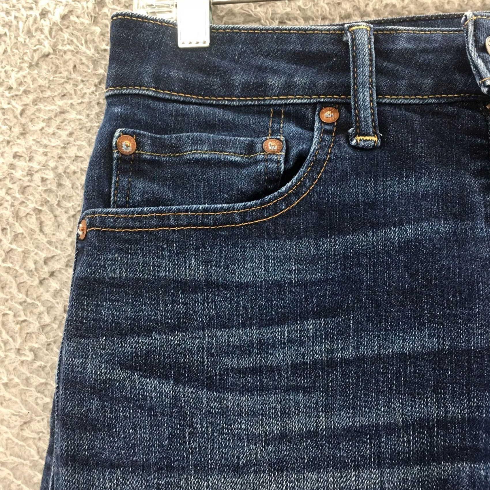 American Eagle Outfitters American Eagle Outfitters Airflex+ Skinny Jeans Mens 28x30 Blue Denim Zip Fly Size US 28 / EU 44 - 4 Thumbnail
