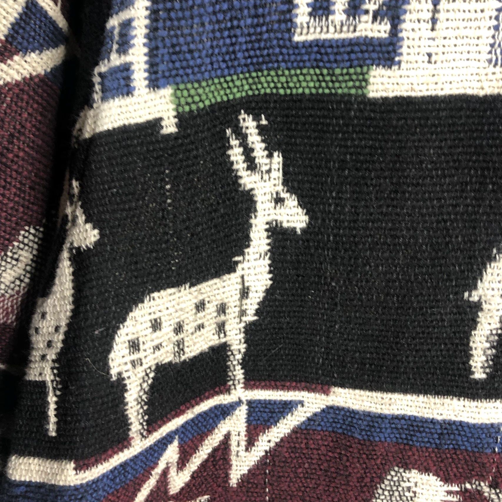Vintage VINTAGE Jane Ashley Jacket Womens Medium Tapestry Mountain Scene Reindeer Pines Church Size M / US 6-8 / IT 42-44 - 3 Thumbnail