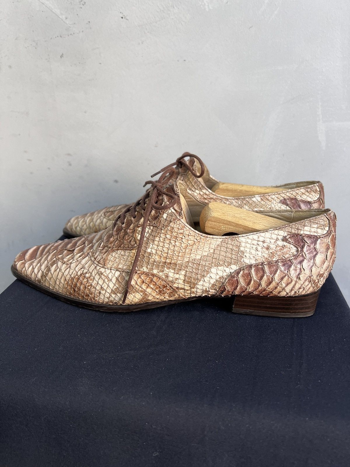 If Six Was Nine Leather python snake low shoes hype rick owens style 90s Size US 6 / IT 36 - 5 Thumbnail