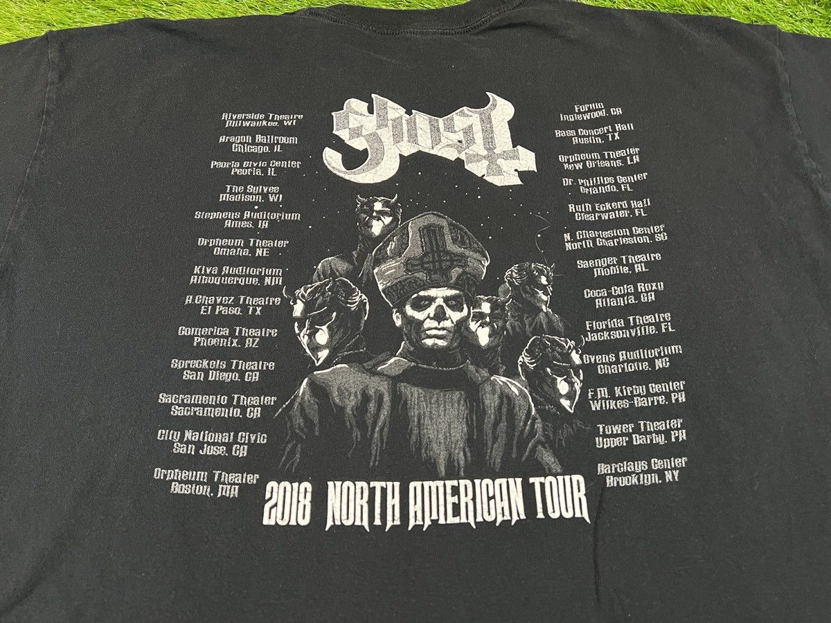 Band Tees Ghost Band Concert Tour Shirt "A Pale Tour Named Death" 2018 Size US XXL / EU 58 / 5 - 7 Thumbnail