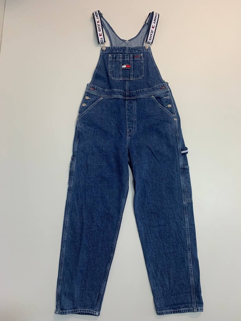 image of Tommy Hilfiger x Tommy Jeans Overllas in Blue Jean, Women's (Size 26)