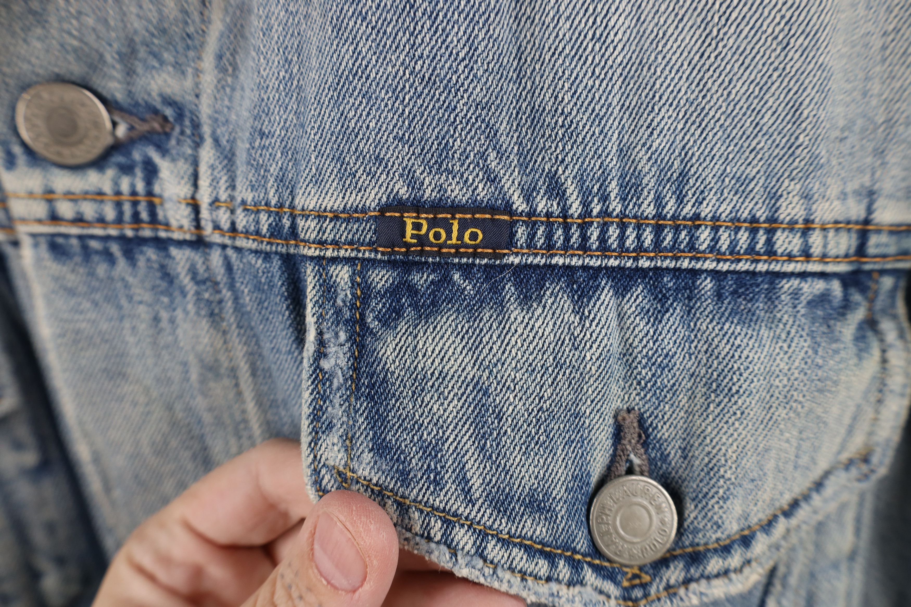 Ralph Lauren Vintage Ralph Lauren Spell Out Denim Jean Trucker Jacket Size US L / EU 52-54 / 3 - 4 Thumbnail