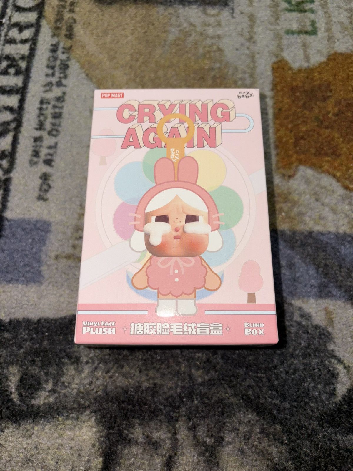 POP MART Pop Mart Cry Baby Vinyl Face Plush Single Blind Box Size ONE SIZE - 1 Thumbnail