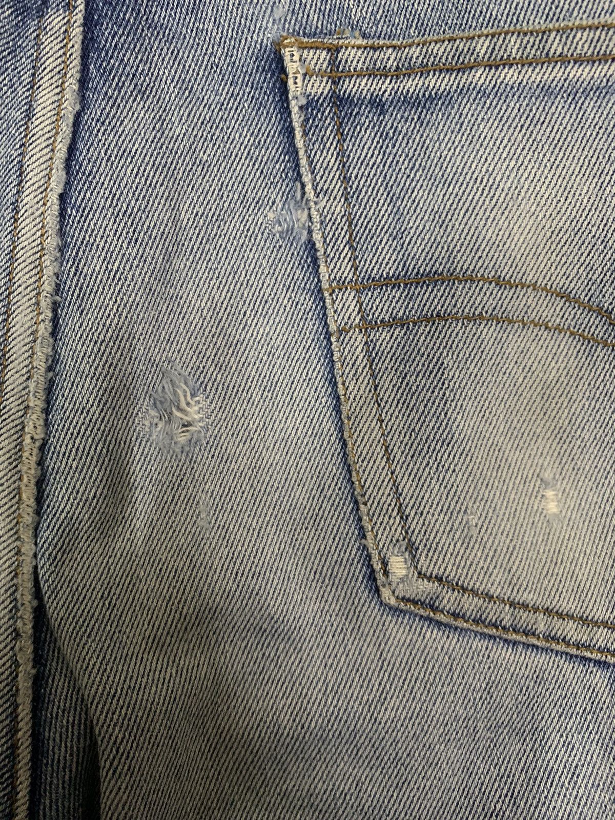 Japanese Brand Vintage Japanese Brand Blue Washed Baggy Distressed Jeans Size US 32 / EU 48 - 15 Thumbnail