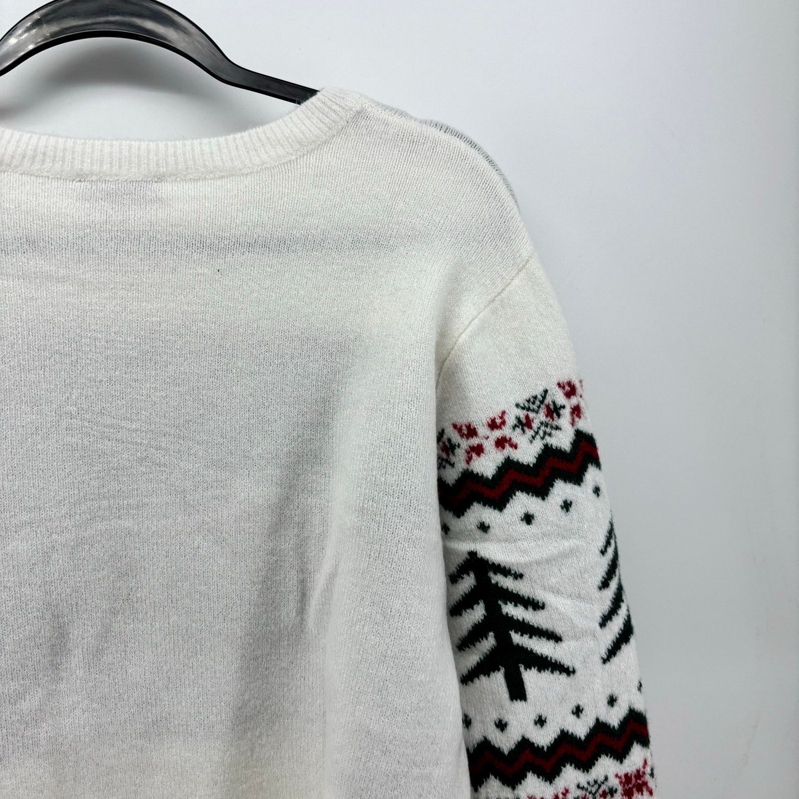 Vince Camuto Vince Camuto Womens Medium Christmas Sweater Cream Farm Size M / US 6-8 / IT 42-44 - 17 Thumbnail