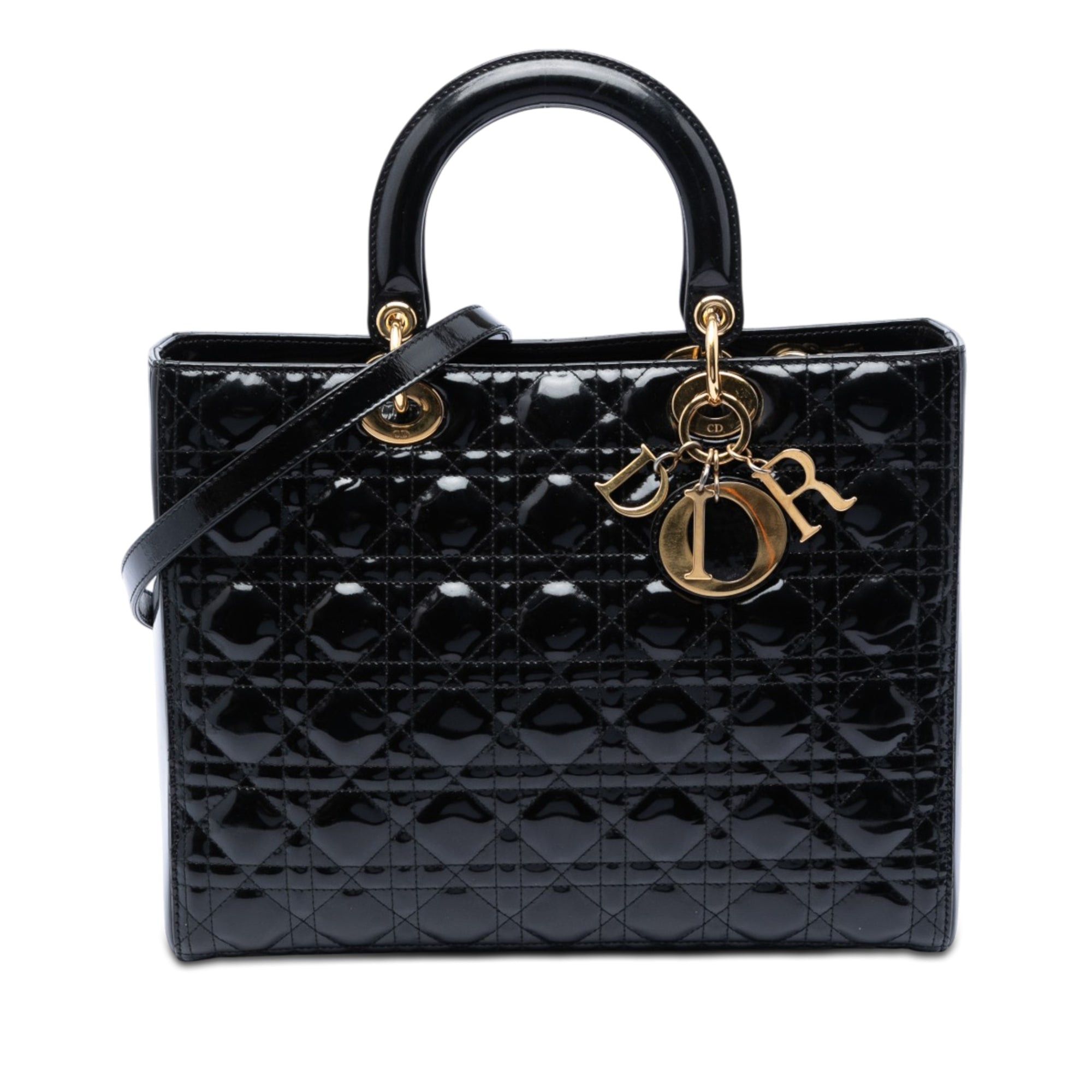 Dior Large Patent Cannage Lady Dior Size ONE SIZE - 1 Thumbnail